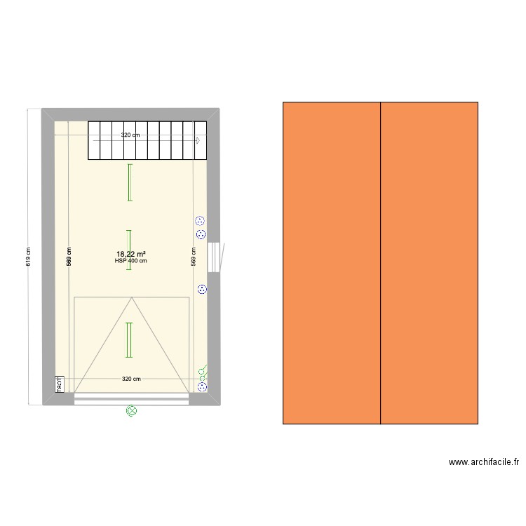 garage. Plan de 0 pièce et 0 m2