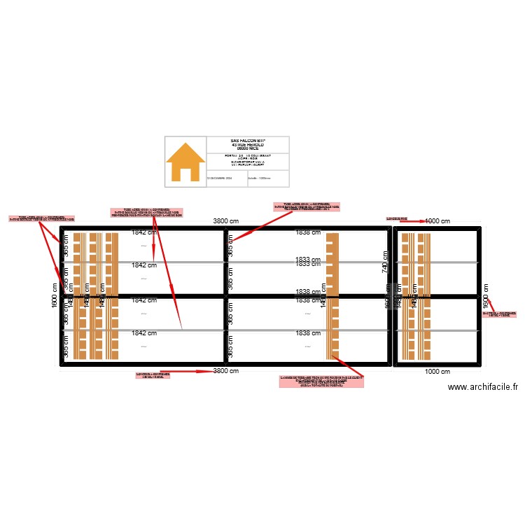 PORTAIL VIALA. Plan de 11 pièces et 672 m2