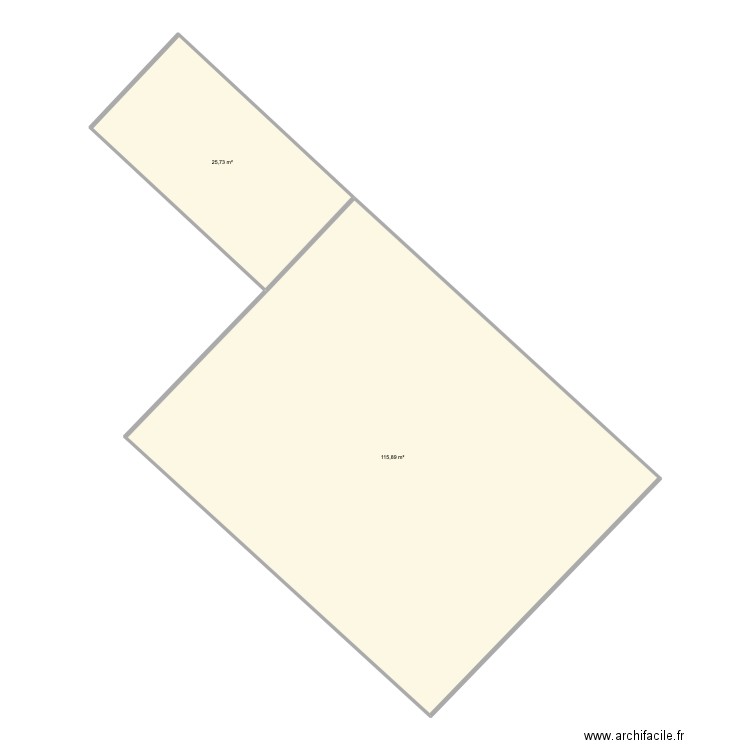 sg v4. Plan de 2 pièces et 142 m2