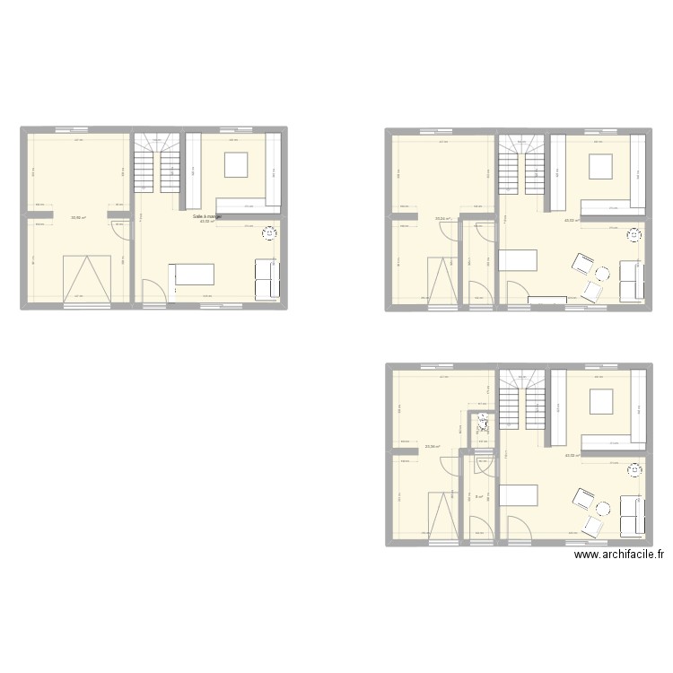 Nezenel. Plan de 8 pièces et 220 m2