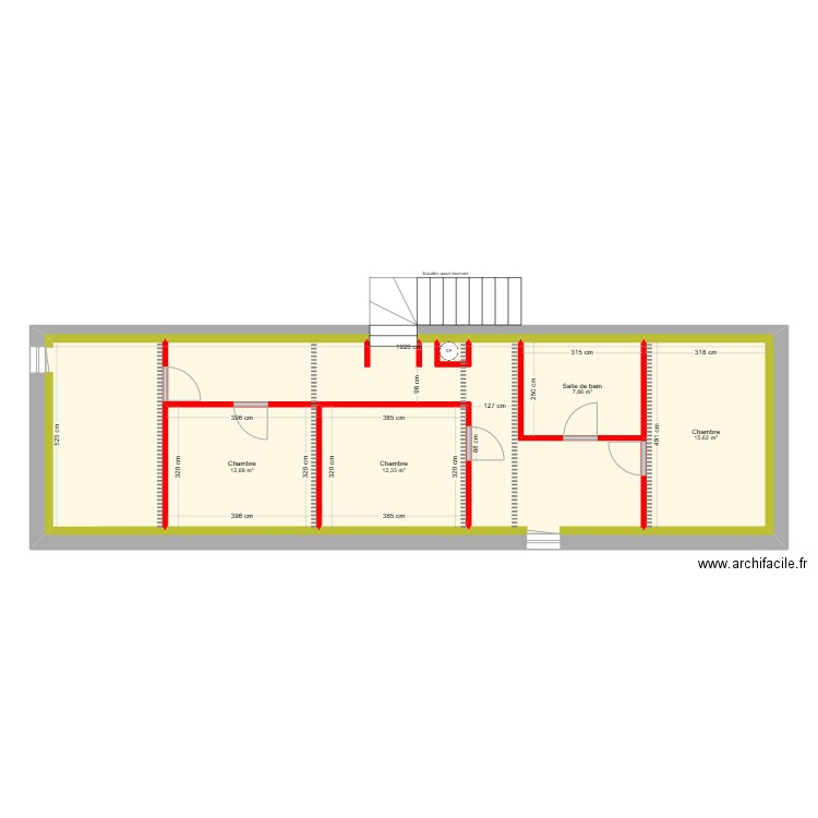 Etage Jeanneau Aymeric. Plan de 6 pièces et 150 m2