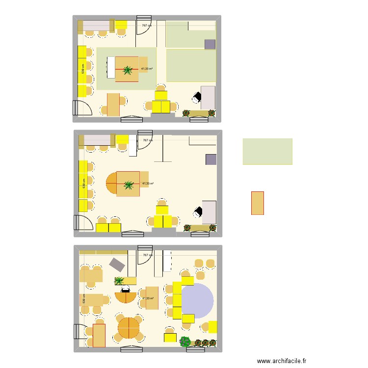 CASSIOPEE P3. Plan de 3 pièces et 124 m2