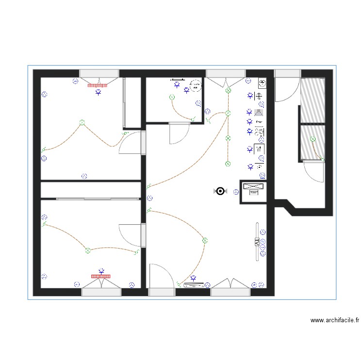 RT 24-140 Cornac RDC EXE Electricité -3. Plan de 0 pièce et 0 m2