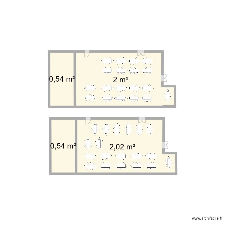 annequin. Plan de 4 pièces et 5 m2