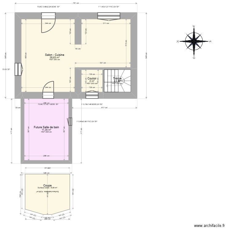 ML24016921. Plan de 10 pièces et 73 m2