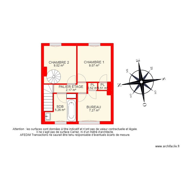 BI 23192 - . Plan de 27 pièces et 149 m2