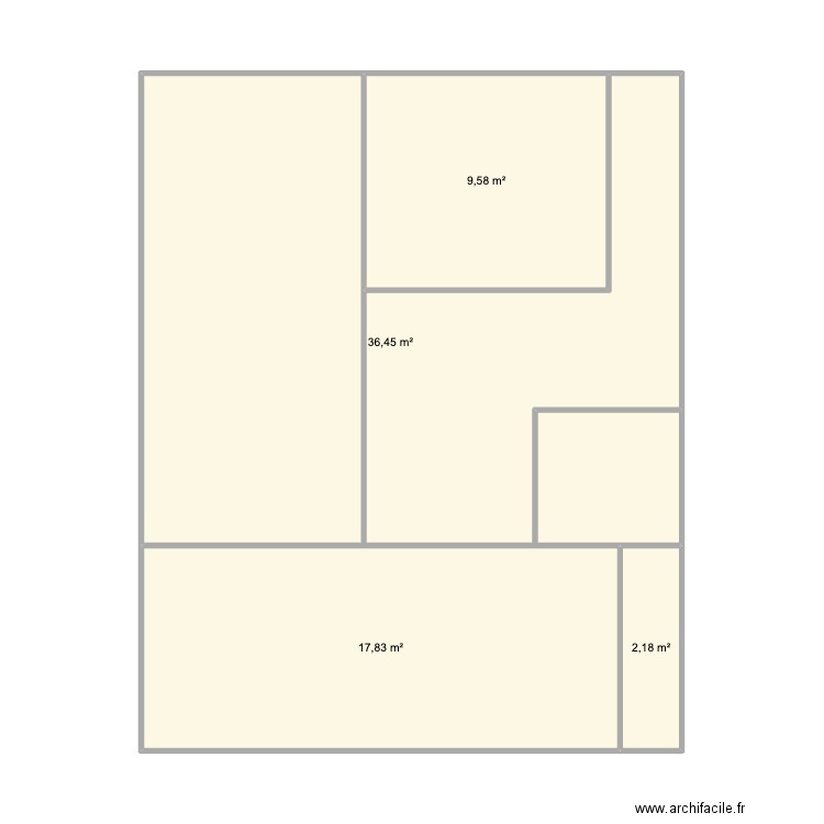 maison oriol. Plan de 4 pièces et 66 m2