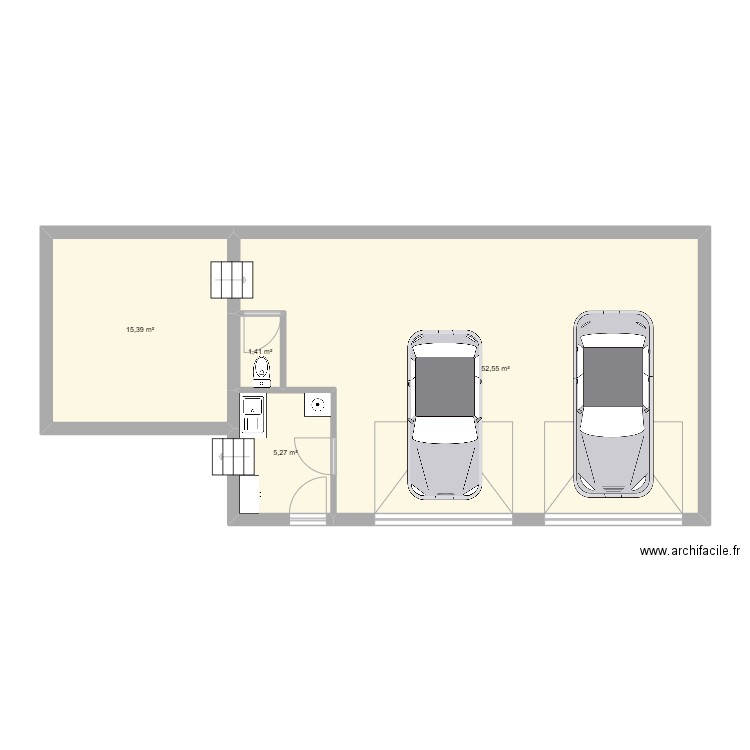 plan maison coise. Plan de 4 pièces et 75 m2