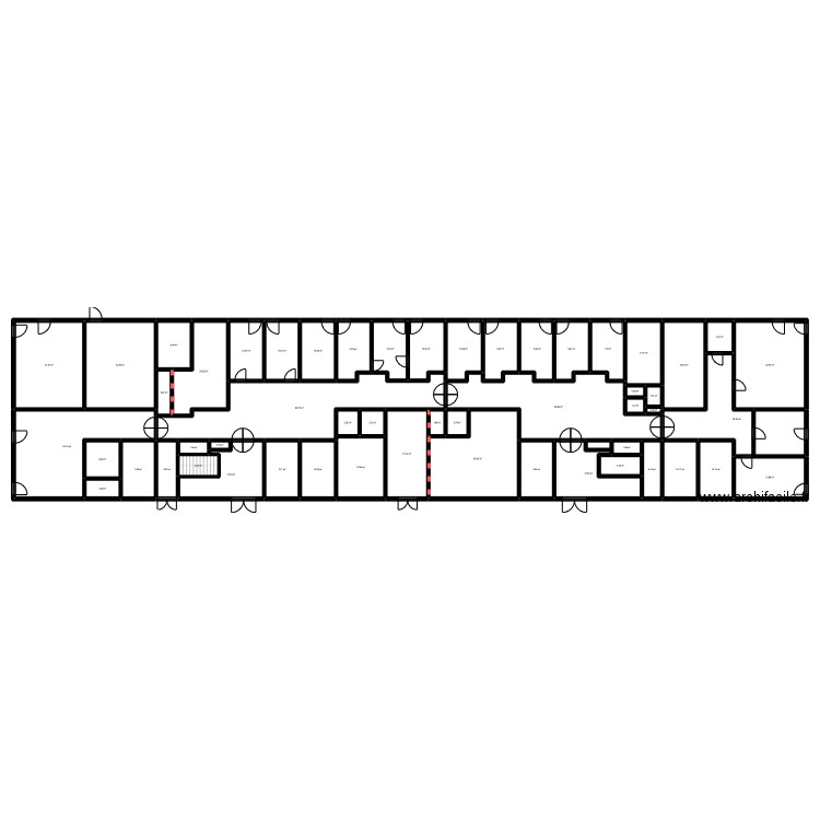 CALYPSO / EMILAH. Plan de 53 pièces et 694 m2