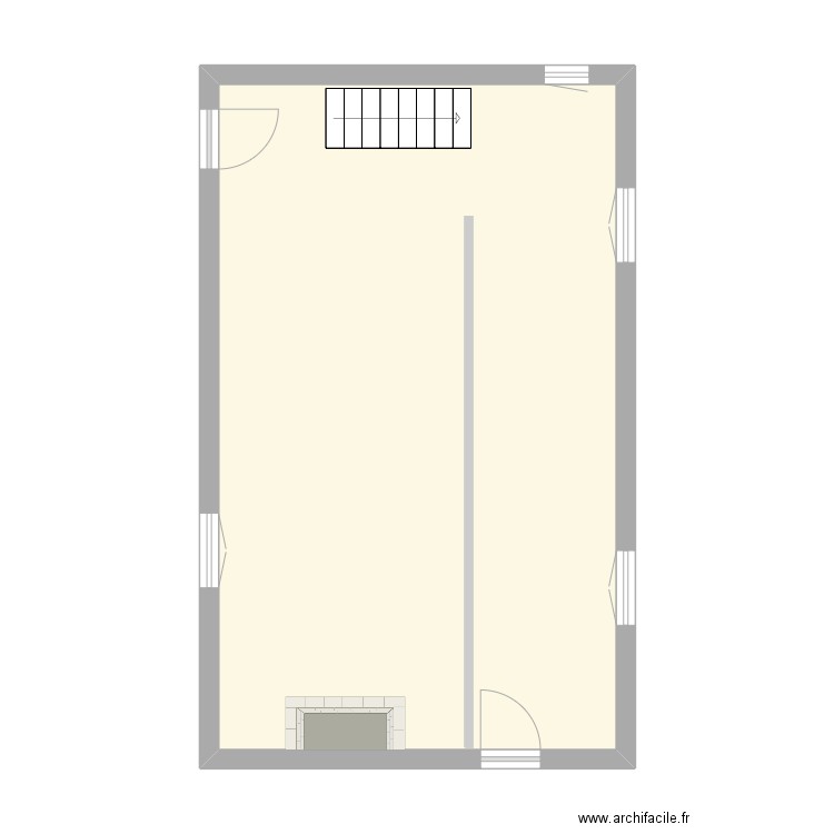 rdc wolf. Plan de 1 pièce et 47 m2