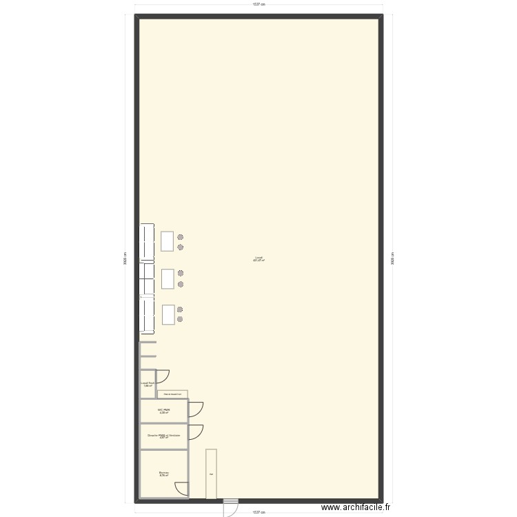 Local Lot 16. Plan de 5 pièces et 462 m2