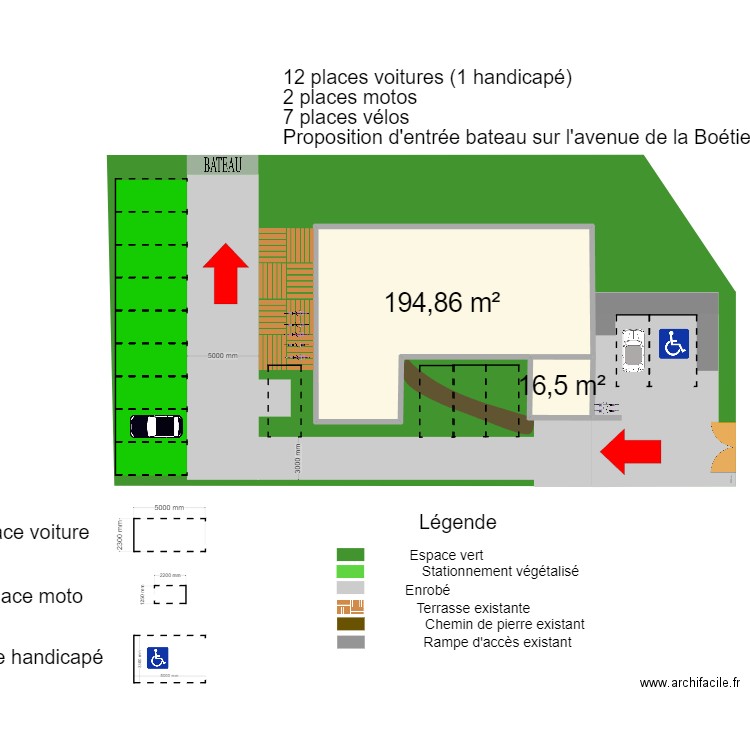 nouveau MAISON DE SANTE DIN A3. Plan de 2 pièces et 211 m2