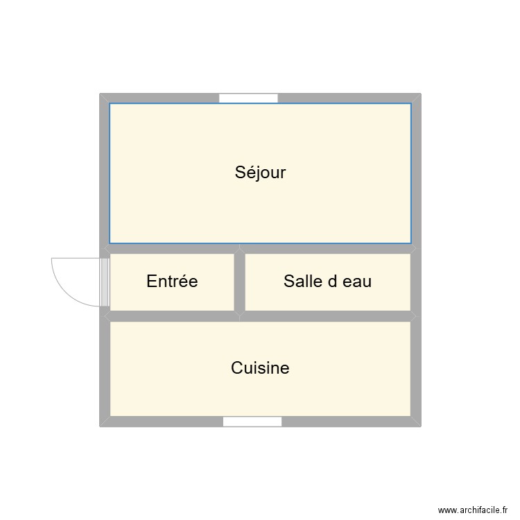 ARNAC 1. Plan de 4 pièces et 9 m2