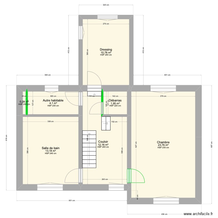 GEORGETTE 1 SITUATION PROJETEE . Plan de 22 pièces et 321 m2