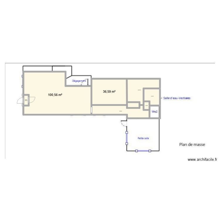 plan 10m. Plan de 8 pièces et 198 m2