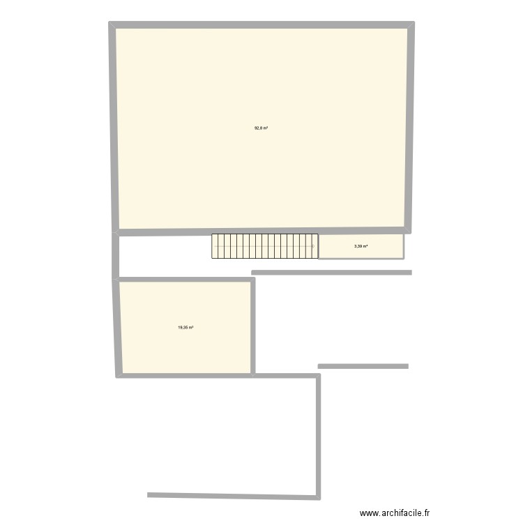 Montataire plan masse. Plan de 3 pièces et 116 m2