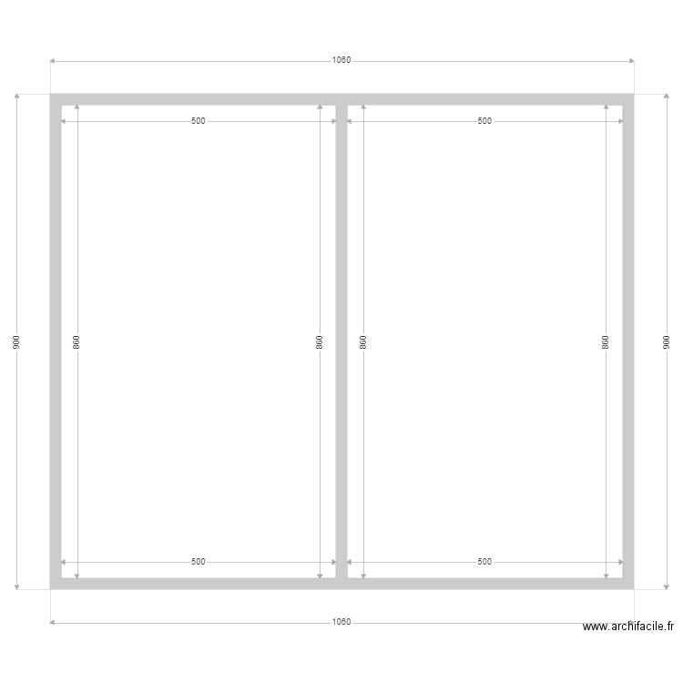 DE SERRES LOCATION. Plan de 2 pièces et 86 m2