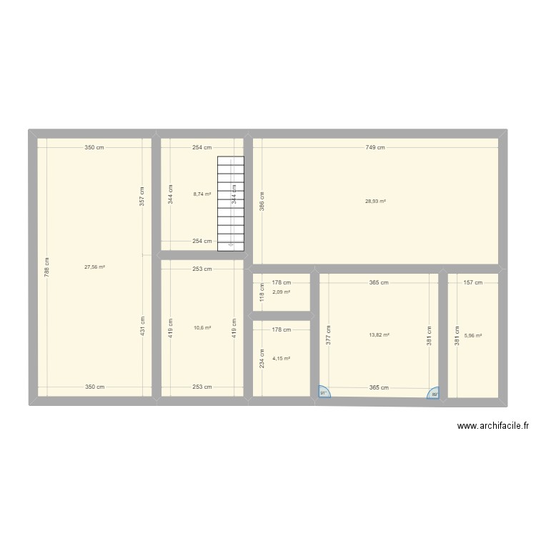 Maison Annoeullin. Plan de 8 pièces et 102 m2