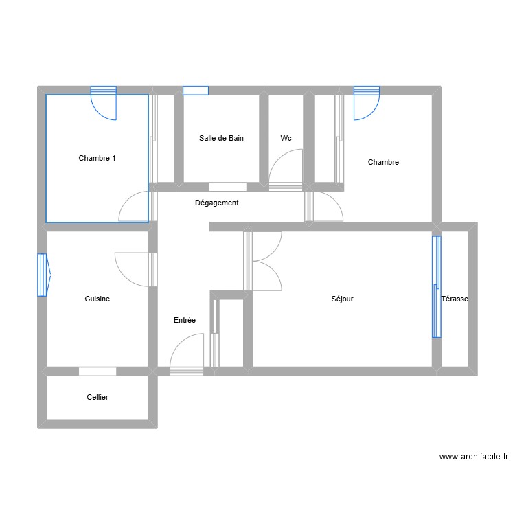 appartement Ambilly. Plan de 12 pièces et 57 m2