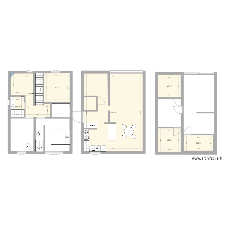 maison Royat. Plan de 7 pièces et 99 m2