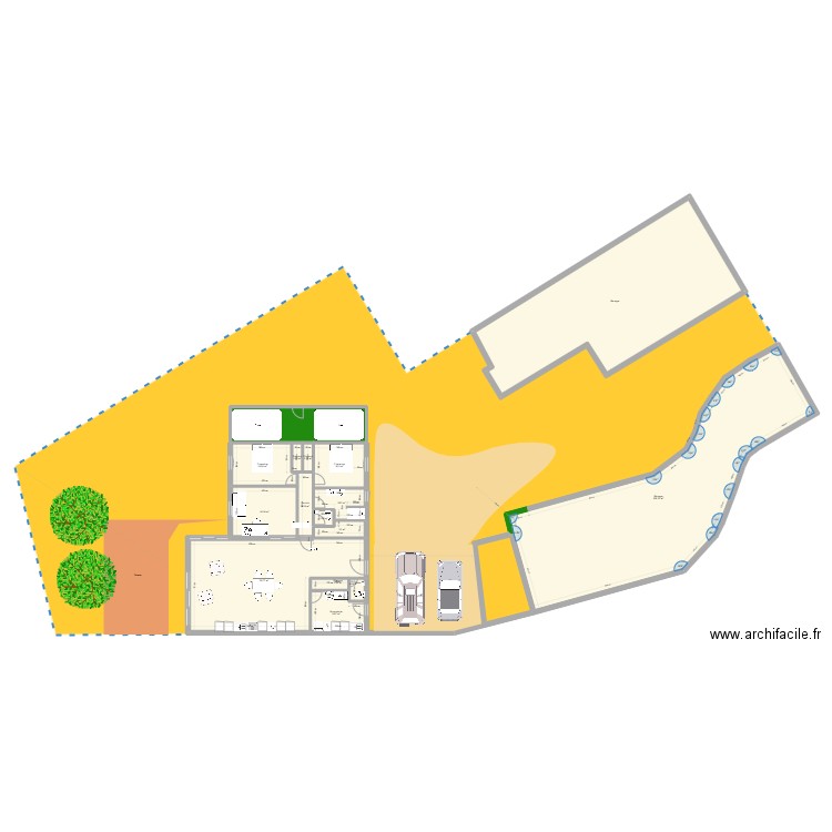 Nord3. Plan de 16 pièces et 378 m2