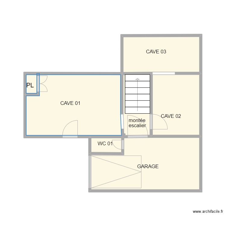 RDC AIGUES VIVES. Plan de 6 pièces et 29 m2