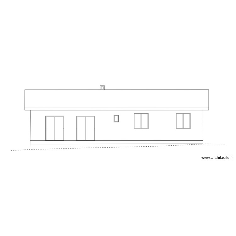 facade SE 2. Plan de 0 pièce et 0 m2