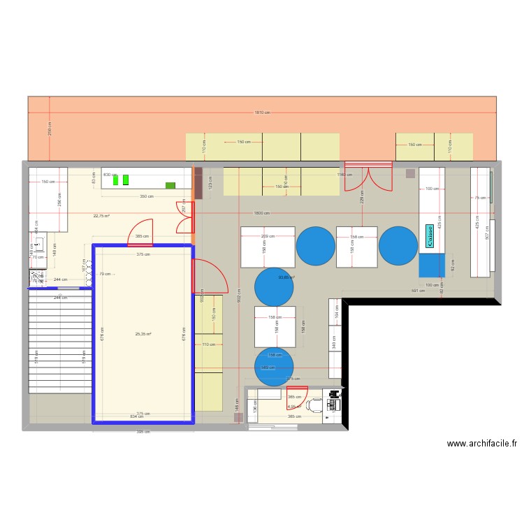 Clermont test. Plan de 4 pièces et 147 m2