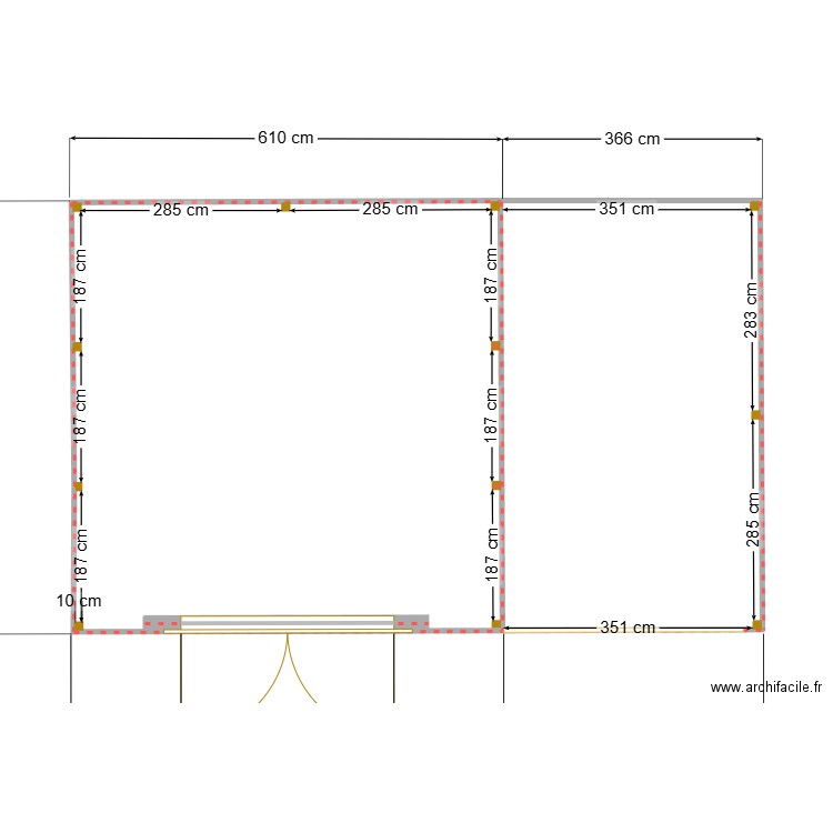 plan de masse garage bateau. Plan de 2 pièces et 57 m2