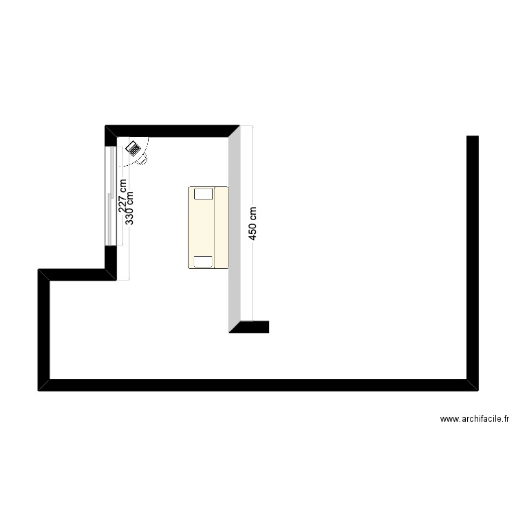 SALLE -SALON. Plan de 0 pièce et 0 m2