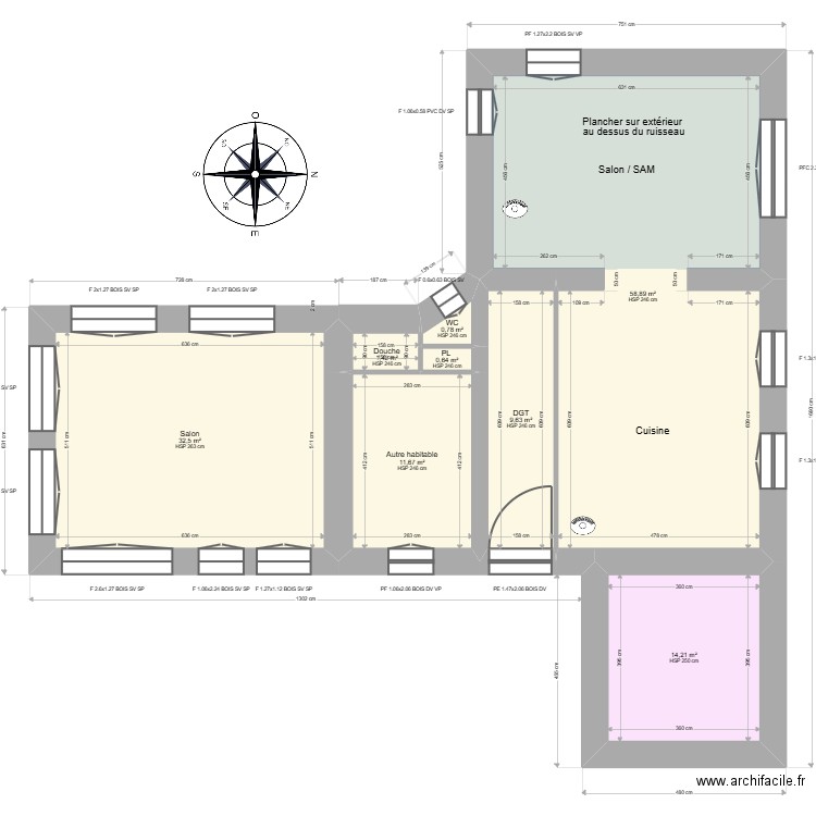 ML24018709 EL GUEDGUAD. Plan de 14 pièces et 192 m2