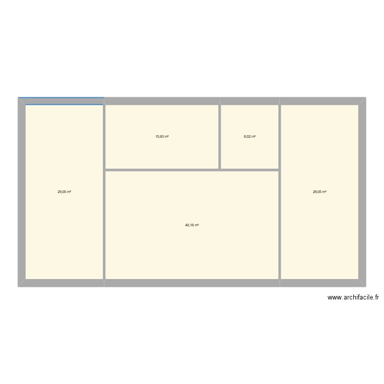 RP1. Plan de 5 pièces et 122 m2