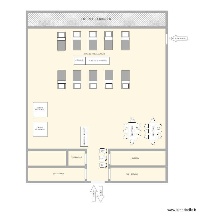 VIESVILLE. Plan de 6 pièces et 163 m2