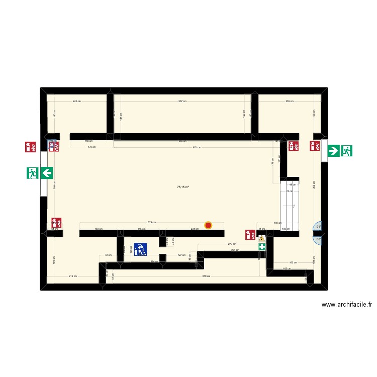 PLAN LOCAL L'HAÉ. Plan de 1 pièce et 75 m2