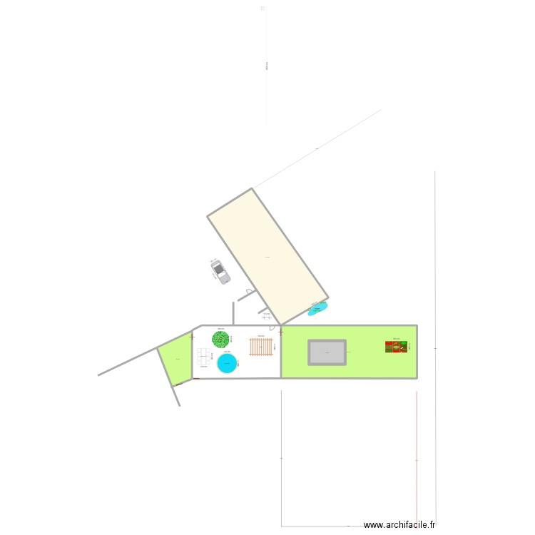 Ferme Leugnies. Plan de 5 pièces et 461 m2