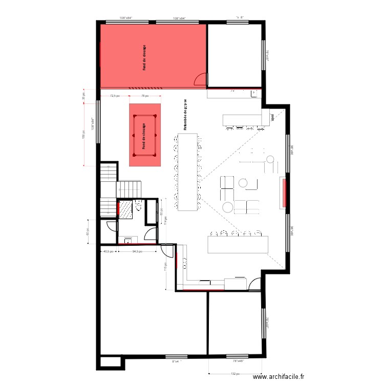 Grondin Garage MenuiserieBON. Plan de 8 pièces et 225 m2