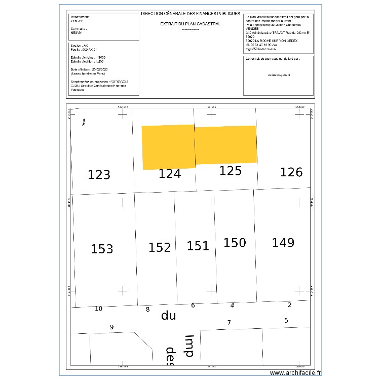 Nesmy PSLA 1. Plan de 0 pièce et 0 m2