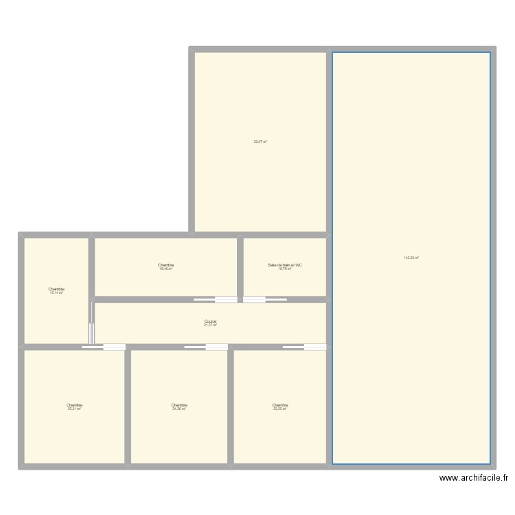 villa1. Plan de 9 pièces et 333 m2