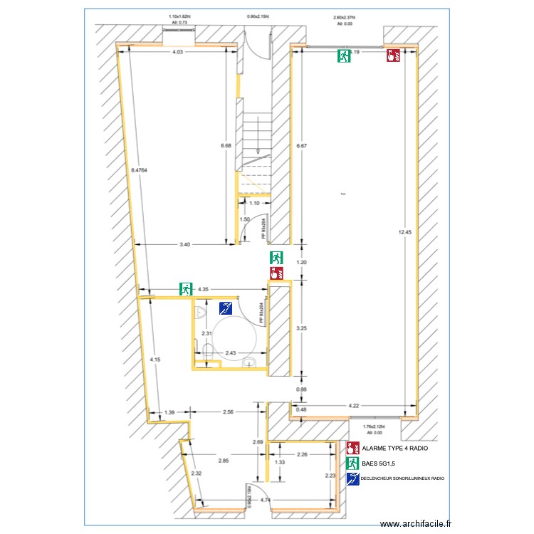 SCI AUROD SÉCURITÉ. Plan de 0 pièce et 0 m2