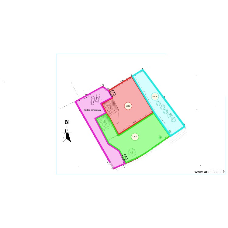 LAUWAET. Plan de 5 pièces et 1914 m2