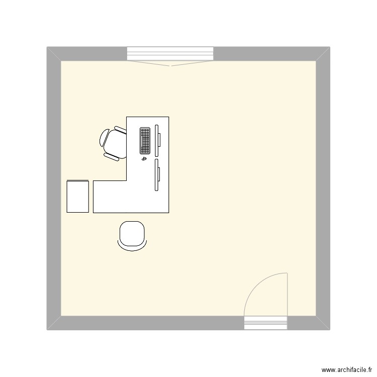 plan LANOY Douchy les mines CCAS. Plan de 1 pièce et 23 m2