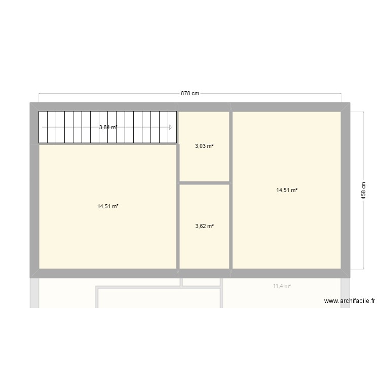 kumar. Plan de 15 pièces et 154 m2