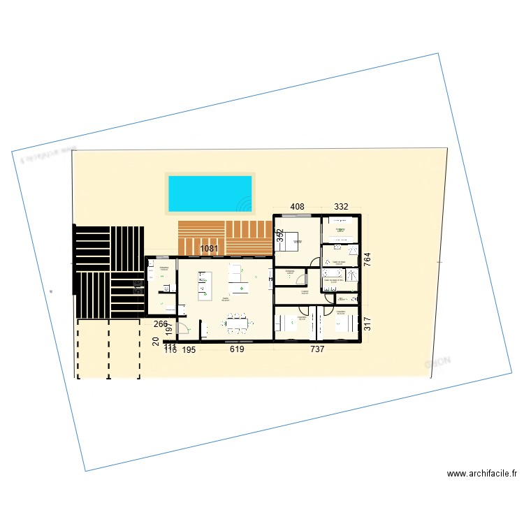 COUSINS II - PROJET 4. Plan de 11 pièces et 137 m2