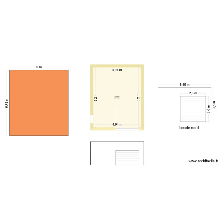 garage tilburg. Plan de 1 pièce et 31 m2