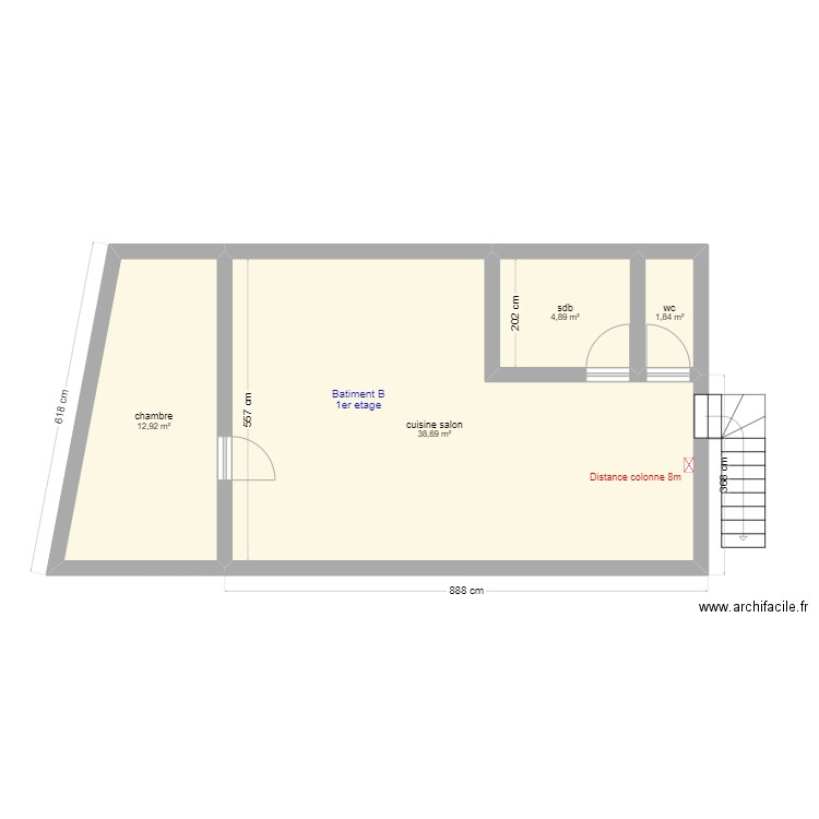 lot5. Plan de 4 pièces et 58 m2