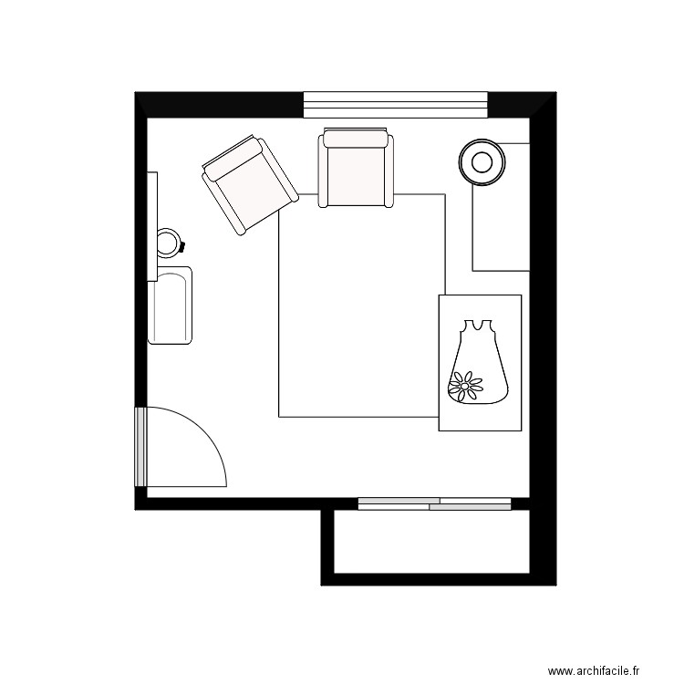 olivia. Plan de 2 pièces et 14 m2