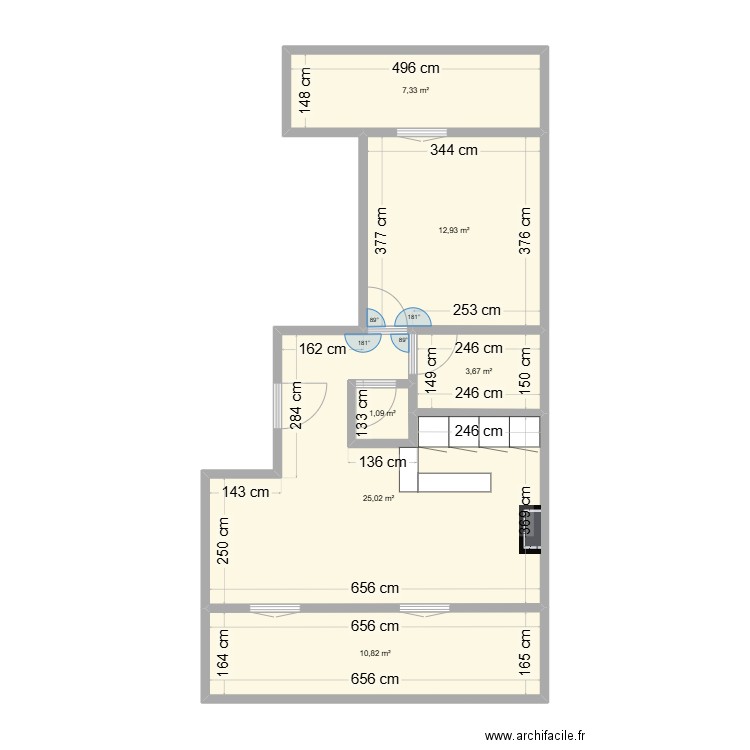 Plan St-Luc Sud. Plan de 6 pièces et 61 m2