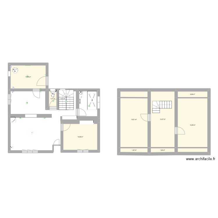 Lignol. Plan de 10 pièces et 83 m2