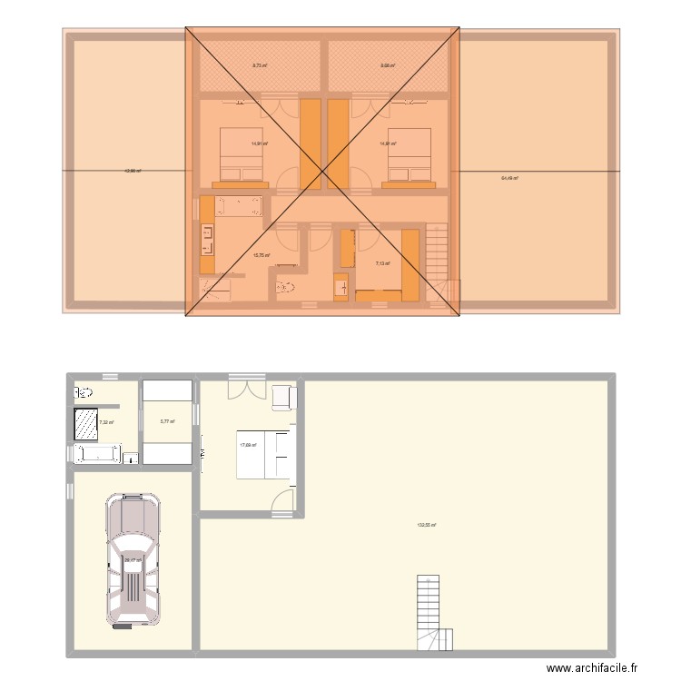 etagemom. Plan de 13 pièces et 370 m2