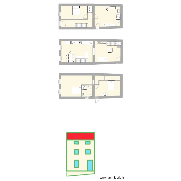 le graal. Plan de 17 pièces et 207 m2